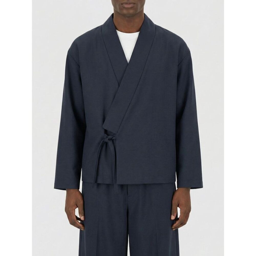 Kenzo Men Wool Blend Kimono Jacket Kenzo